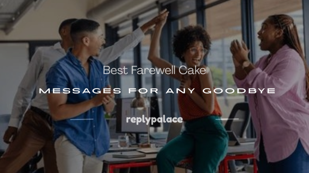 what to write on a farewell cake