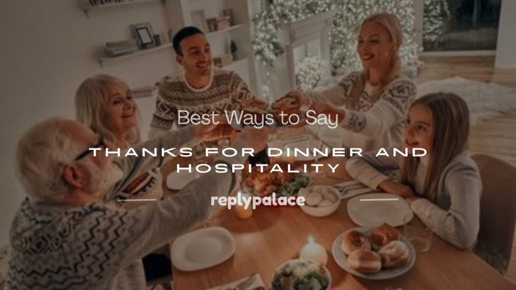 thanks for dinner
