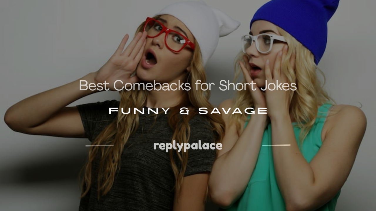 Read more about the article 150+ Best Comebacks for Short Jokes: Funny & Savage